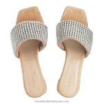 ⁦blingbloc الماس كتلة البغل 8840R145 اللون البيج نحيف Russell And Bromley⁩ - الصورة ⁦3⁩