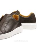 ⁦Clearway m حذاء رياضي منسوج بدون أربطة 8840R430 بني رجال Russell And Bromley⁩ - الصورة ⁦4⁩