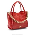 ⁦أيقونة صغيرة سلسلة انتزاع حقيبة 8840R702 أحمر نحيف Russell And Bromley⁩ - الصورة ⁦2⁩
