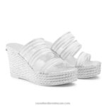 ⁦إسفين حزام الثلاثي الكونية 8840R129 فضة نحيف Russell And Bromley⁩ - الصورة ⁦2⁩