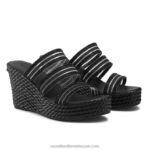 ⁦إسفين حزام الثلاثي الكونية 8840R158 أسود نحيف Russell And Bromley⁩ - الصورة ⁦2⁩