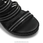 ⁦إسفين حزام الثلاثي الكونية 8840R158 أسود نحيف Russell And Bromley⁩ - الصورة ⁦4⁩