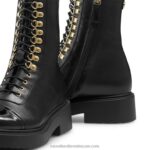 ⁦البرق اصبع القدم كاب الدانتيل يصل التمهيد 8840R312 أسود نحيف Russell And Bromley⁩ - الصورة ⁦3⁩