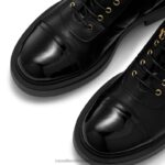 ⁦البرق اصبع القدم كاب الدانتيل يصل التمهيد 8840R312 أسود نحيف Russell And Bromley⁩ - الصورة ⁦4⁩