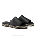 ⁦البغل flatform moneypot 8840R399 أسود نحيف Russell And Bromley⁩ - الصورة ⁦2⁩