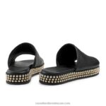 ⁦البغل flatform moneypot 8840R399 أسود نحيف Russell And Bromley⁩ - الصورة ⁦4⁩