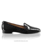 التدخين النعال ثوب مسطح 8840R219 أسود نحيف Russell And Bromley