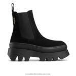 التمهيد تشيلسي مكتنزة العملاقة 8840R268 أسود نحيف Russell And Bromley