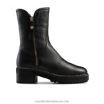 الجانب الجليدي shearling zip stomper 8840R257 أسود نحيف Russell And Bromley