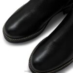 ⁦الجانب الجليدي shearling zip stomper 8840R257 أسود نحيف Russell And Bromley⁩ - الصورة ⁦3⁩
