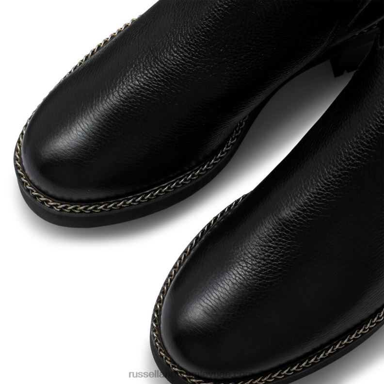 ⁦الجانب الجليدي shearling zip stomper 8840R257 أسود نحيف Russell And Bromley⁩ - الصورة ⁦3⁩