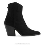 الحذاء الغربي بكعب النقدية 8840R342 أسود نحيف Russell And Bromley