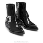 ⁦الحذاء الغربي جلام من palmspring 8840R299 أسود نحيف Russell And Bromley⁩ - الصورة ⁦2⁩
