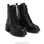 ⁦الدانتيل يصل الحذاء بكعب 8840R335 أسود نحيف Russell And Bromley⁩ - الصورة ⁦2⁩