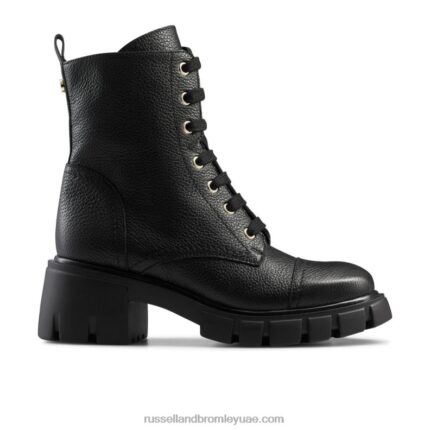 الدانتيل يصل الحذاء بكعب 8840R335 أسود نحيف Russell And Bromley