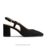 السكر كعب كتلة slingback 8840R113 أسود نحيف Russell And Bromley