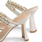 ⁦الشروق المنسوجة بغل حزام مزدوج 8840R422 أبيض نحيف Russell And Bromley⁩ - الصورة ⁦4⁩