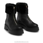 ⁦العجائب الفراء فو البريدي التمهيد 8840R304 أسود نحيف Russell And Bromley⁩ - الصورة ⁦2⁩