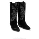 ⁦الغرب المتوحش الغربي المطرزة 8840R370 أسود نحيف Russell And Bromley⁩ - الصورة ⁦2⁩