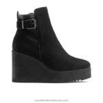 الملوك Dryleks إسفين التمهيد الكاحل 8840R313 أسود نحيف Russell And Bromley