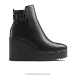 الملوك Dryleks إسفين التمهيد الكاحل 8840R328 أسود نحيف Russell And Bromley