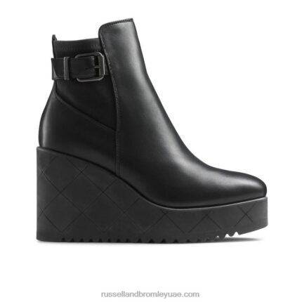 الملوك Dryleks إسفين التمهيد الكاحل 8840R328 أسود نحيف Russell And Bromley