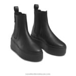 ⁦بارك طريقة حذاء رياضة التمهيد تشيلسي 8840R87 أسود نحيف Russell And Bromley⁩ - الصورة ⁦2⁩