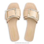 ⁦بغل بإبزيم مرصع بالجواهر سيندي 8840R406 تان نحيف Russell And Bromley⁩ - الصورة ⁦3⁩