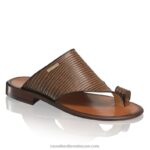 ⁦بيروجيا اصبع القدم صندل 8840R525 بني رجال Russell And Bromley⁩ - الصورة ⁦2⁩