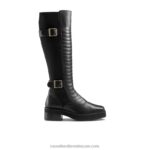 بيليون مرحبا مربع اصبع القدم طويل راكب الدراجة النارية 8840R352 أسود نحيف Russell And Bromley