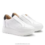 ⁦تسريع عداء laceless 8840R39 أبيض نحيف Russell And Bromley⁩ - الصورة ⁦2⁩
