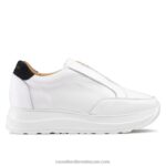 تسريع عداء laceless 8840R39 أبيض نحيف Russell And Bromley