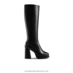 تصمد منصة التمهيد عالية الركبة 8840R364 أسود نحيف Russell And Bromley