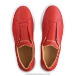 ⁦توقف عن حذاء رياضي بدون أربطة 8840R23 أحمر نحيف Russell And Bromley⁩ - الصورة ⁦3⁩