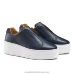 ⁦توقف عن حذاء رياضي بدون أربطة 8840R31 القوات البحرية نحيف Russell And Bromley⁩ - الصورة ⁦2⁩