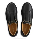 ⁦توقف عن حذاء رياضي بدون أربطة 8840R6 أسود نحيف Russell And Bromley⁩ - الصورة ⁦3⁩