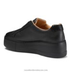 ⁦توقف عن حذاء رياضي بدون أربطة 8840R6 أسود نحيف Russell And Bromley⁩ - الصورة ⁦4⁩