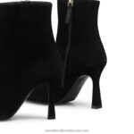 ⁦حذاء بوت مدبب ذو كعب خنجر مدبب 8840R301 أسود نحيف Russell And Bromley⁩ - الصورة ⁦3⁩