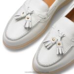 ⁦حذاء ترفيهي شرابة من الرمال الرملية 8840R218 أبيض نحيف Russell And Bromley⁩ - الصورة ⁦4⁩