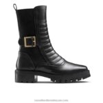 حذاء راكب الدراجة النارية بمقدمة مربعة 8840R258 أسود نحيف Russell And Bromley