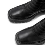 ⁦حذاء راكب الدراجة النارية بمقدمة مربعة 8840R258 أسود نحيف Russell And Bromley⁩ - الصورة ⁦3⁩
