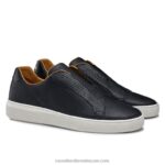 ⁦حذاء رياضي Clearway m بدون أربطة 8840R429 أزرق رجال Russell And Bromley⁩ - الصورة ⁦2⁩
