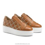 ⁦حذاء رياضي بدون أربطة 8840R30 تان نحيف Russell And Bromley⁩ - الصورة ⁦2⁩