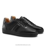 ⁦حذاء رياضي برقبة دائرية من أكسفورد 8840R468 أسود رجال Russell And Bromley⁩ - الصورة ⁦2⁩