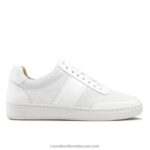 حذاء رياضي برقبة دائرية من أكسفورد 8840R472 أبيض رجال Russell And Bromley