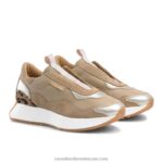 ⁦حذاء رياضي خالٍ من الدانتيل 8840R7 اللون البيج نحيف Russell And Bromley⁩ - الصورة ⁦2⁩