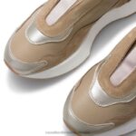 ⁦حذاء رياضي خالٍ من الدانتيل 8840R7 اللون البيج نحيف Russell And Bromley⁩ - الصورة ⁦4⁩