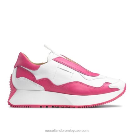 حذاء رياضي خالٍ من الدانتيل 8840R81 أبيض نحيف Russell And Bromley