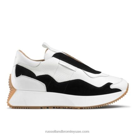 حذاء رياضي خالٍ من الدانتيل 8840R88 أبيض نحيف Russell And Bromley