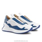 ⁦حذاء رياضي خالٍ من الدانتيل 8840R8 أبيض نحيف Russell And Bromley⁩ - الصورة ⁦2⁩